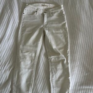 Madewell White Skinny Jeans